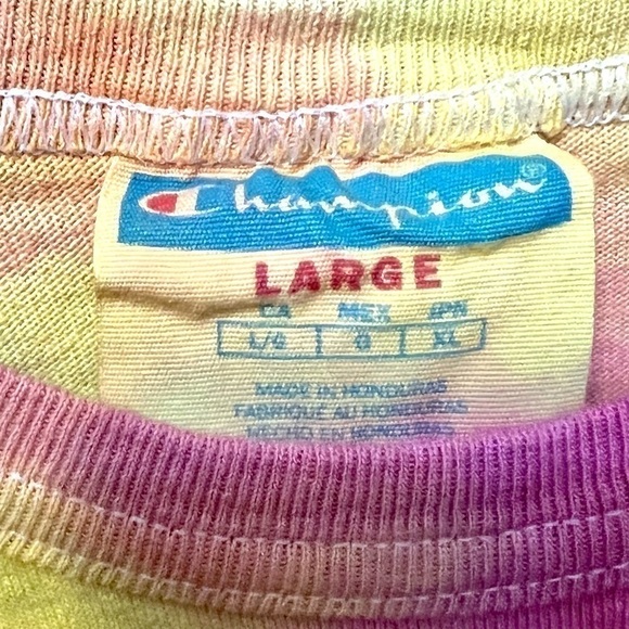 𝅺CHAMPION Men’s Tie Dye Short Sleeve Tee Size Large - Picture 4 of 4